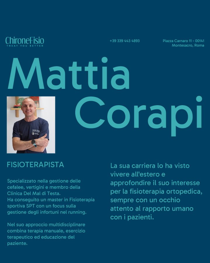 Foto di Mattia Corapi fisioterapista